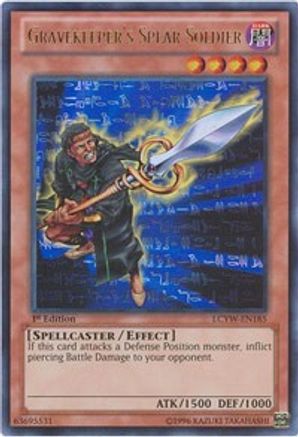 Image of Gravekeeper's Spear Soldier (LCYW-EN185) - Legendary Collection 3: Yugi's World 1st Edition