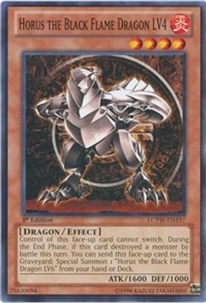 Image of Horus the Black Flame Dragon LV4 (LCYW-EN197) - Legendary Collection 3: Yugi's World Unlimited
