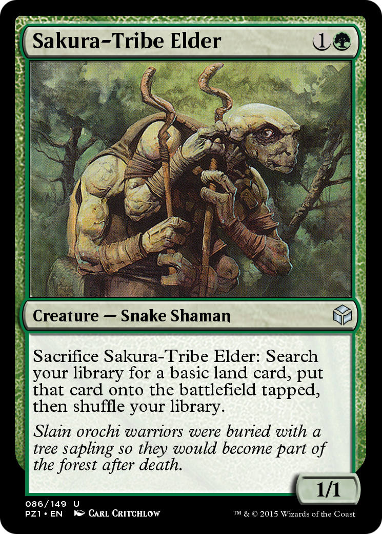 Image of Sakura-Tribe Elder (PZ1-086) - Legendary Cube Prize Pack Foil