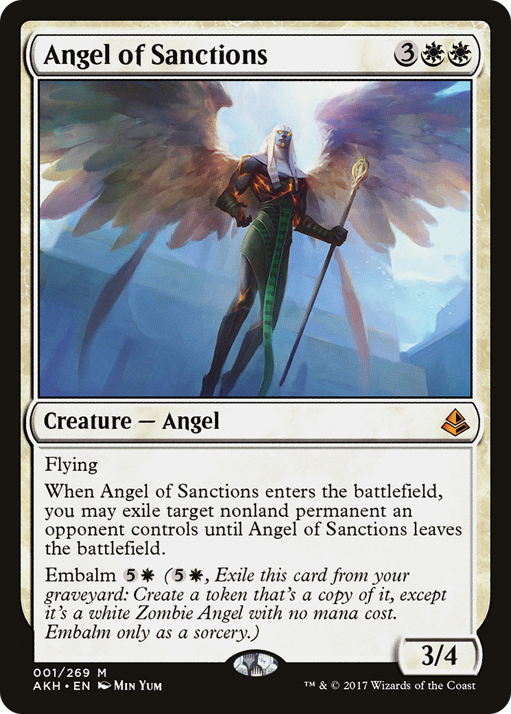 Image of Angel of Sanctions (AKH-001) - Amonkhet Foil