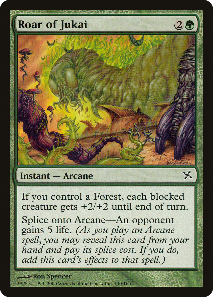 Image of Roar of Jukai (BOK-140) - Betrayers of Kamigawa Foil