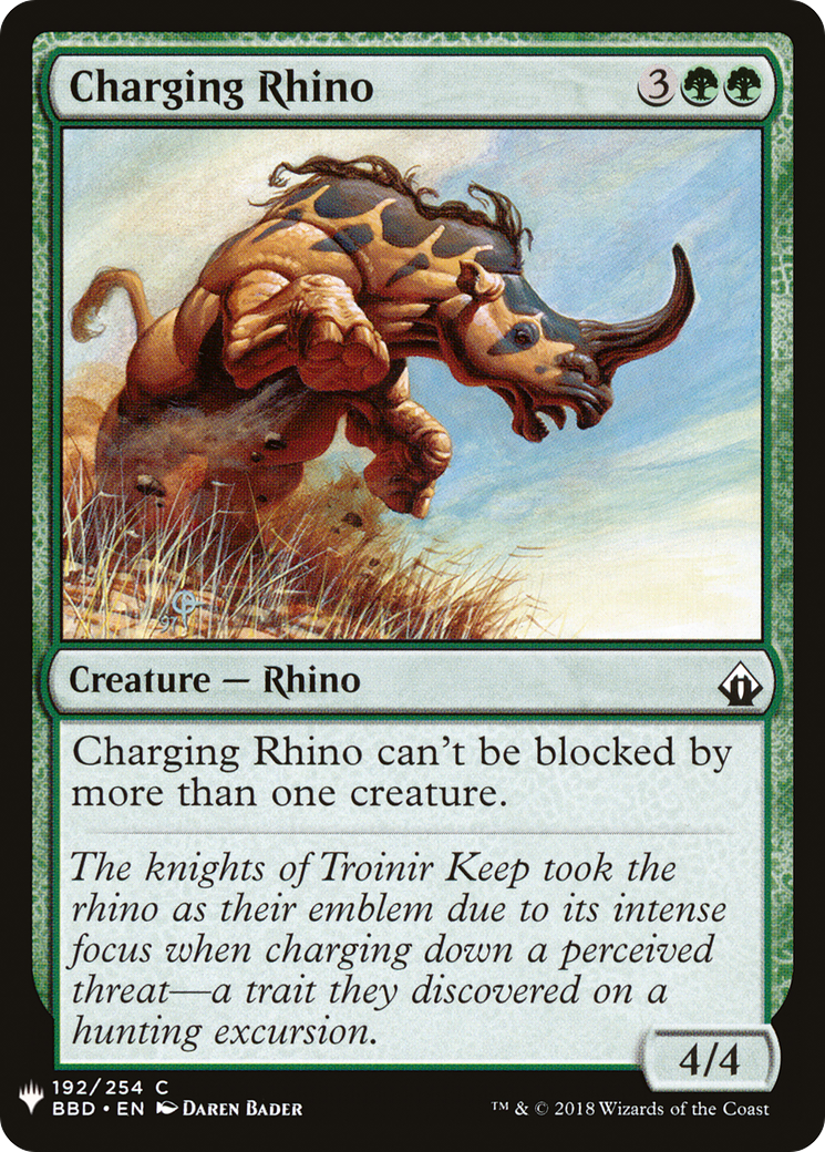 Image of Charging Rhino (LIST-192) - The List