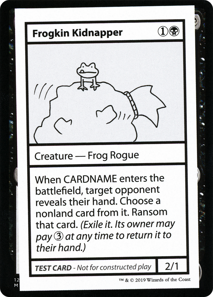 Image of Frogkin Kidnapper (No PW Symbol) (CMB1-) - Mystery Booster Playtest Cards 2021