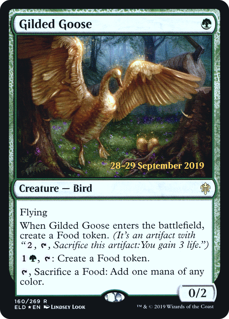 Image of Gilded Goose (PRE-160S) - Throne of Eldraine Promos Foil