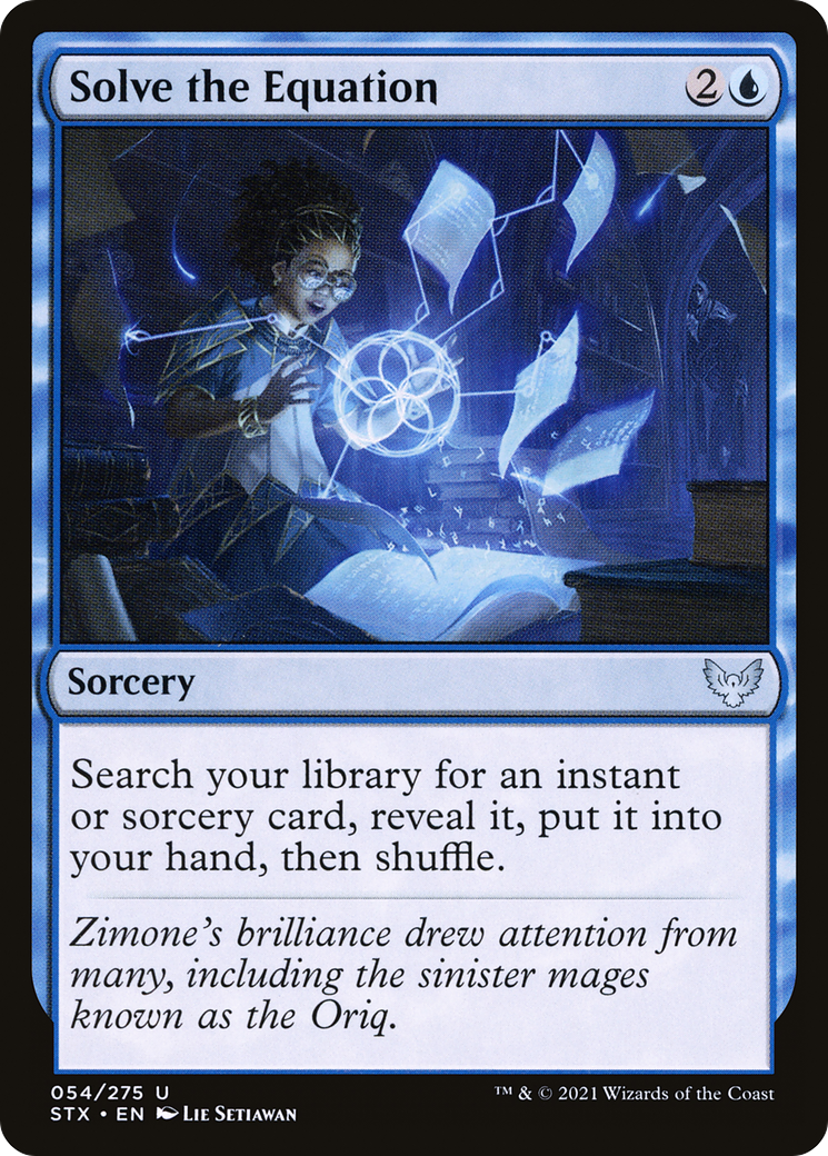Image of Solve the Equation (STX-054) - Strixhaven: School of Mages