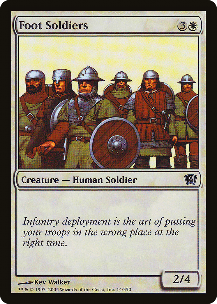 Image of Foot Soldiers (9ED-014) - 9th Edition