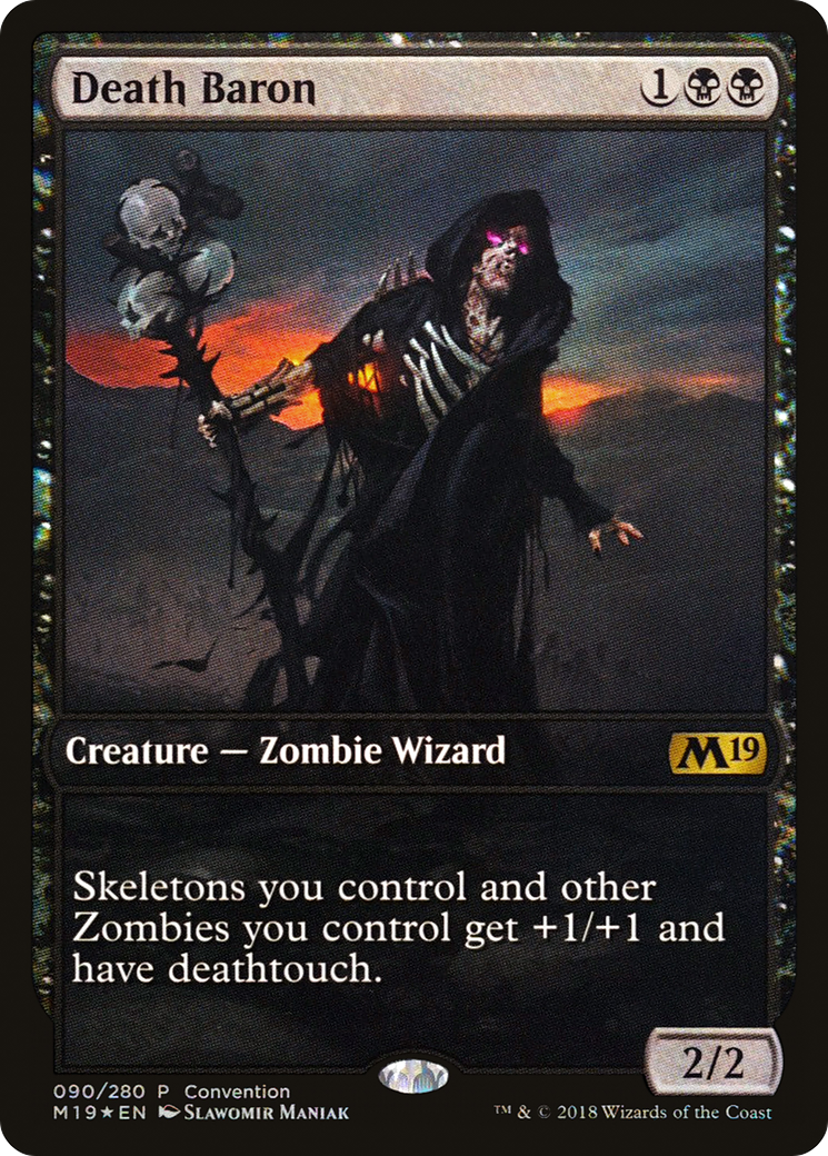 Image of Death Baron (2018 Convention Promo) (MEDIA-090) - Core Set 2019 Promos Foil