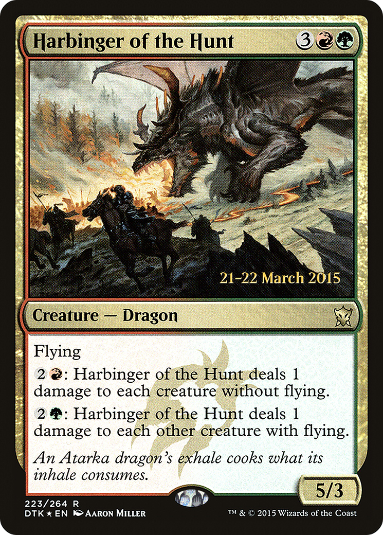 Image of Harbinger of the Hunt (PRE-223) - Dragons of Tarkir Promos Foil