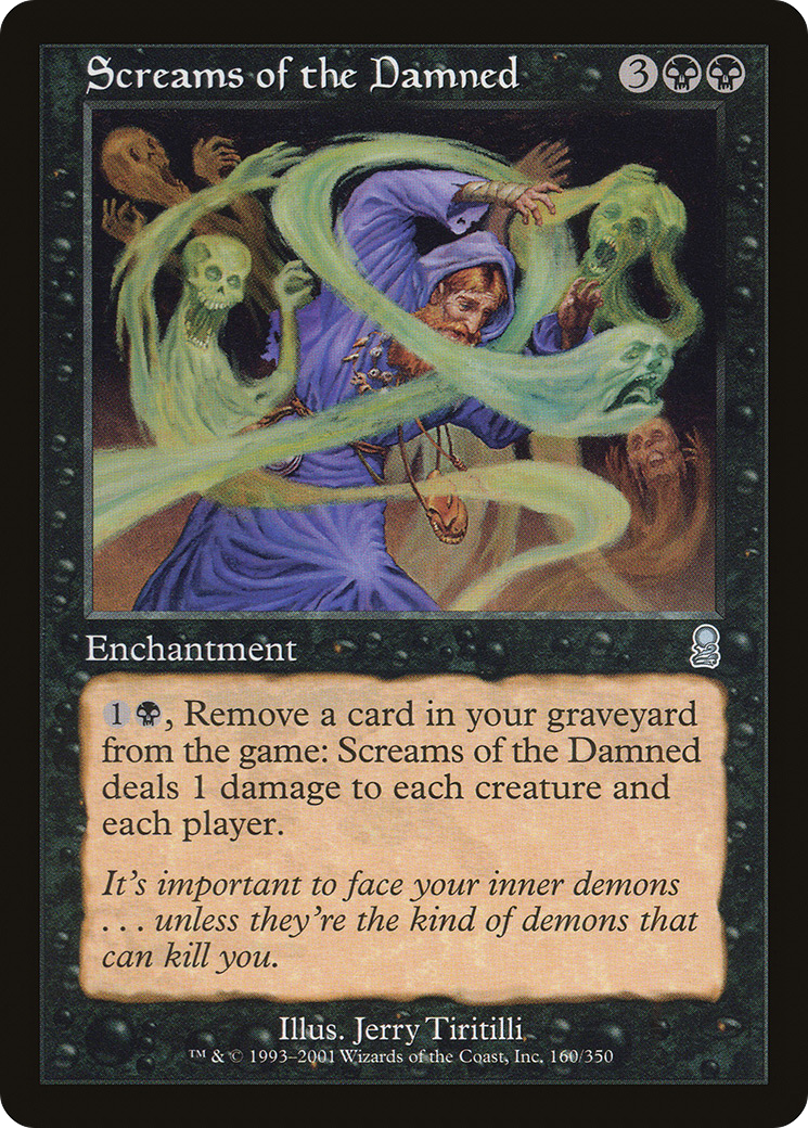 Image of Screams of the Damned (ODY-160) - Odyssey Foil