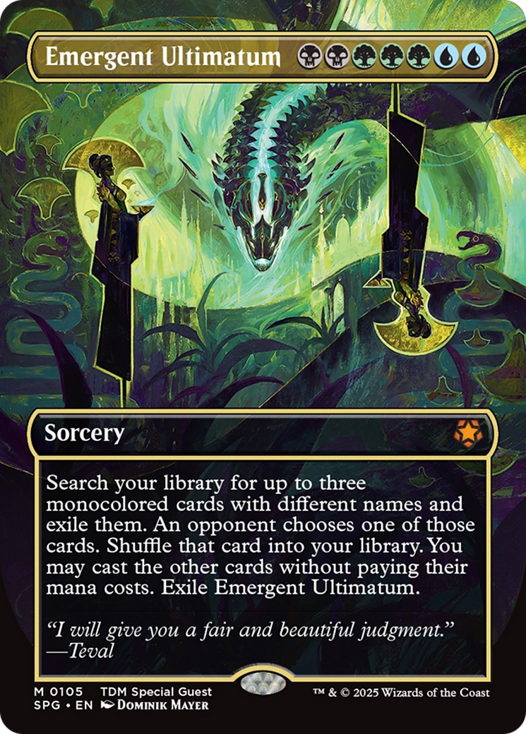 Image of Emergent Ultimatum (Borderless) (SPG-105) - Special Guests (Borderless) Foil