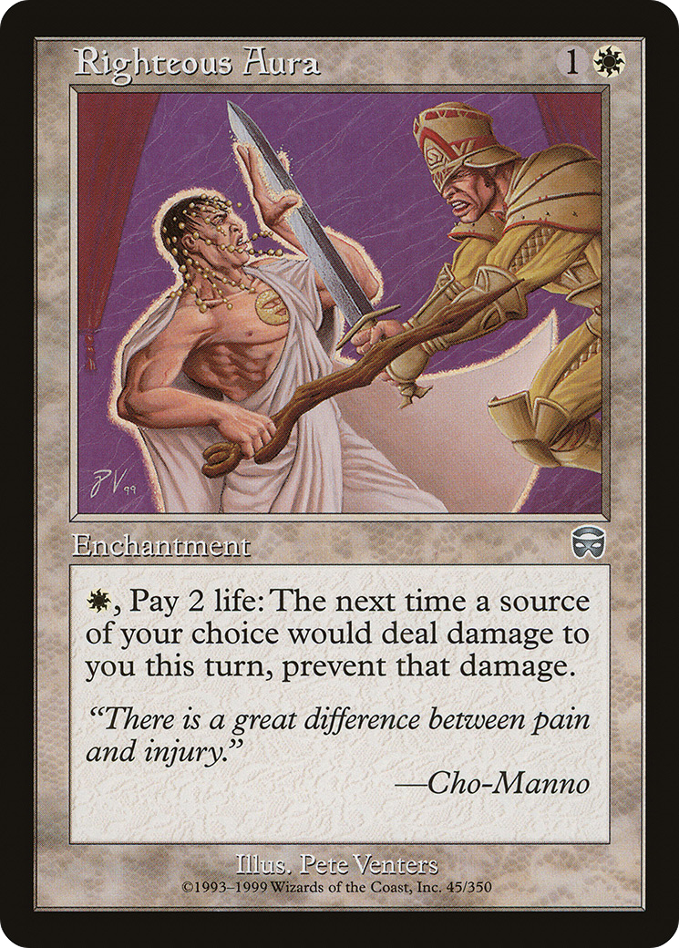 Image of Righteous Aura (MMQ-045) - Mercadian Masques