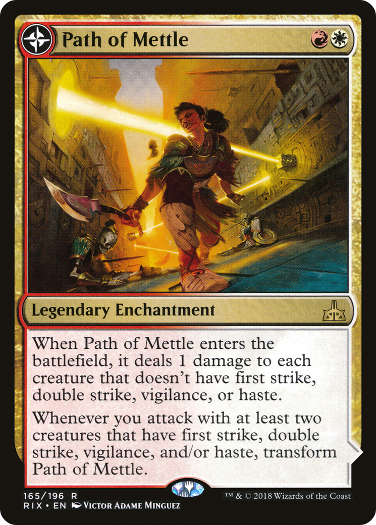 Image of Path of Mettle (RIX-165) - Rivals of Ixalan: (compasslanddfc) Foil