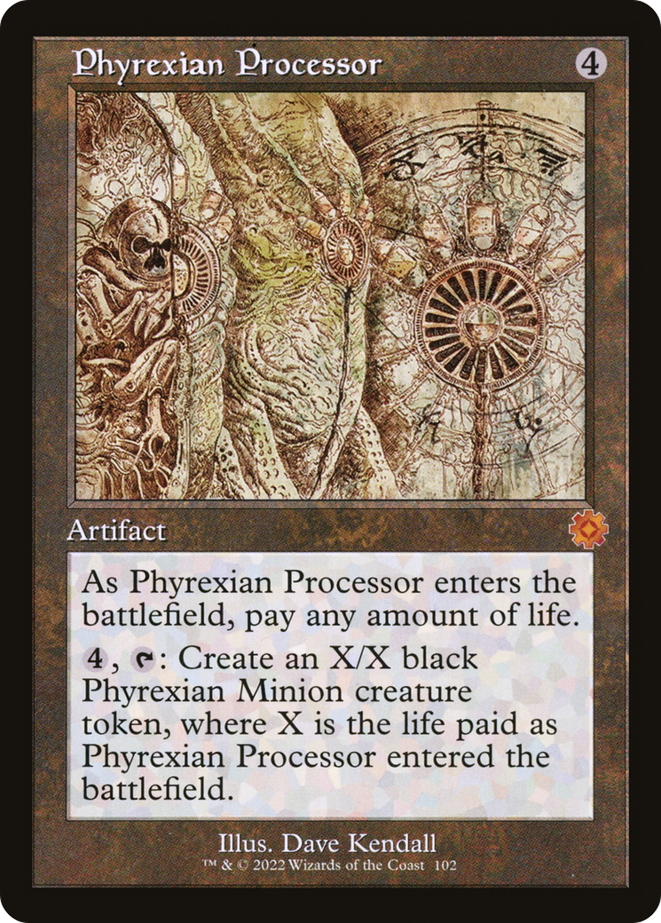 Image of Phyrexian Processor (Schematic) (BRR-102) - The Brothers' War Retro Artifacts
