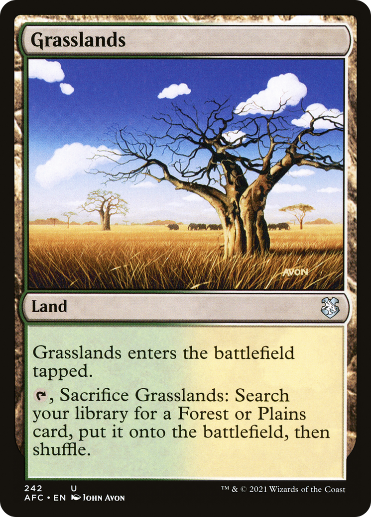 Image of Grasslands (AFC-242) - Forgotten Realms Commander