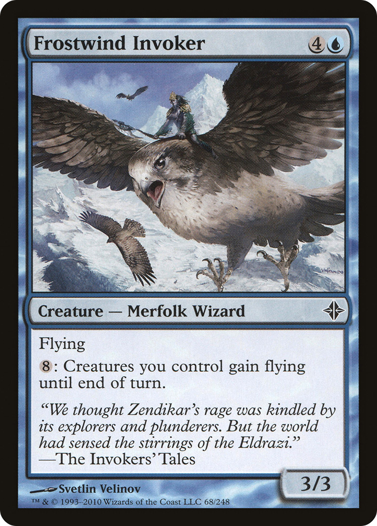 Image of Frostwind Invoker (ROE-068) - Rise of the Eldrazi Foil