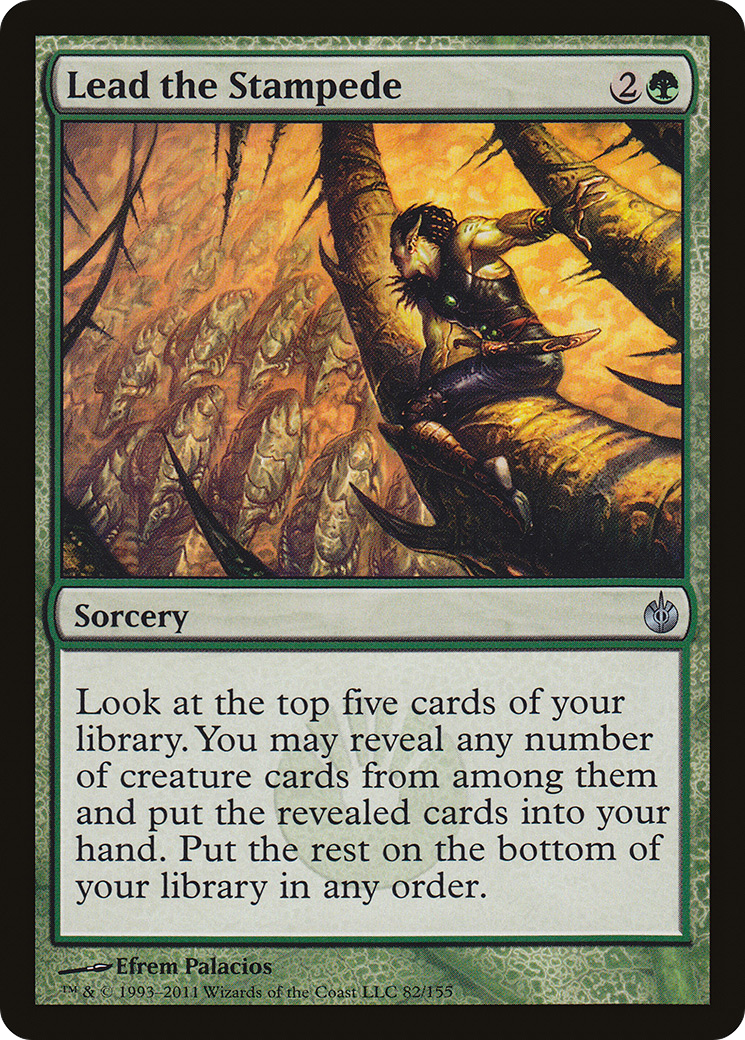 Image of Lead the Stampede (MBS-082) - Mirrodin Besieged Foil