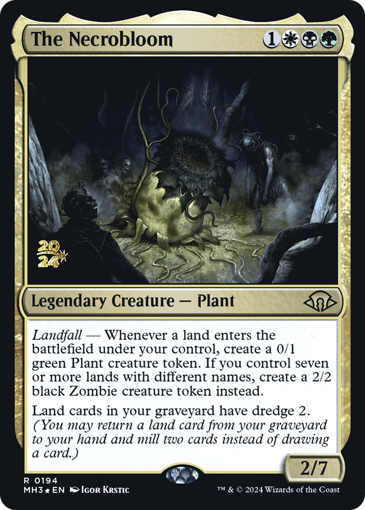 Image of The Necrobloom (PRE-194) - Modern Horizons 3 Promos Foil