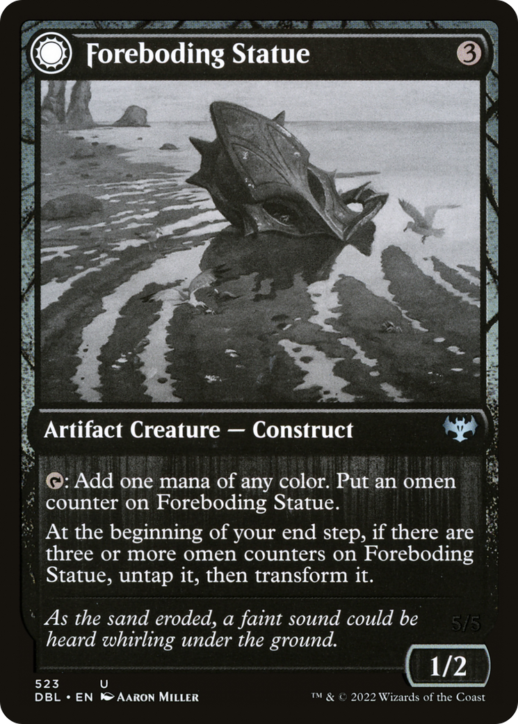 Image of Foreboding Statue (DBL-523) - Innistrad: Double Feature: (Double Faced Transform) Foil