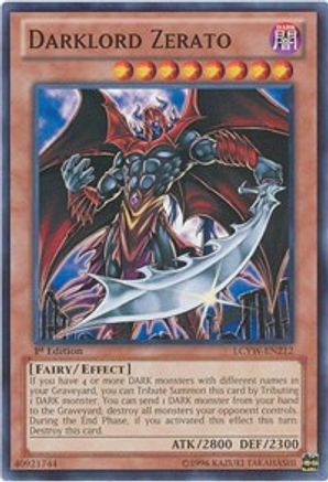 Image of Darklord Zerato (LCYW-EN212) - Legendary Collection 3: Yugi's World 1st Edition