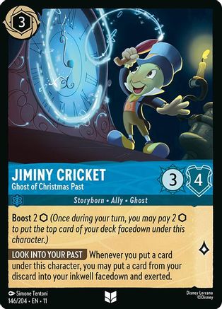 Image of Jiminy Cricket - Ghost of Christmas Past (146/204) - Winterspell Cold Foil