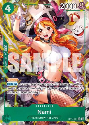 Image of Nami (Alternate Art) (OP14-031) - The Azure Sea's Seven Foil