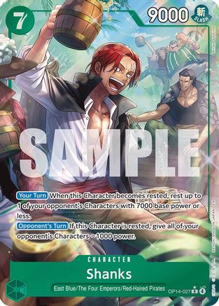 Image of Shanks (Alternate Art) (OP14-027) - The Azure Sea's Seven Foil