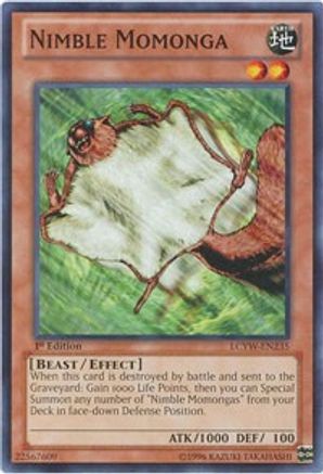 Image of Nimble Momonga (LCYW-EN235) - Legendary Collection 3: Yugi's World 1st Edition