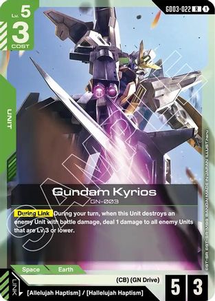 Image of Gundam Kyrios (GD03-022) - Steel Requiem Holofoil