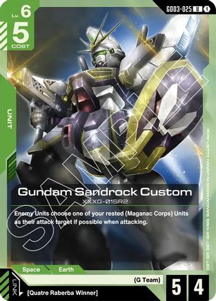 Image of Gundam Sandrock Custom (GD03-025) - Steel Requiem