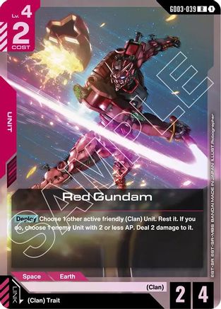 Image of Red Gundam (GD03-039) - Steel Requiem Holofoil