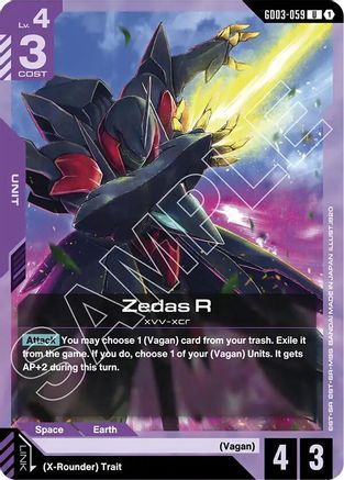 Image of Zedas R (GD03-059) - Steel Requiem