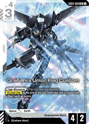 Image of Graham's Union Flag Custom (GD03-069) - Steel Requiem Holofoil