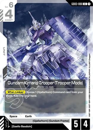 Image of Gundam Kimaris Trooper (Trooper Mode) (GD03-080) - Steel Requiem