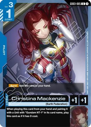 Image of Christina Mackenzie (GD03-085) - Steel Requiem