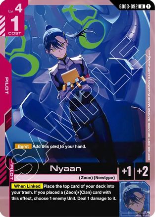 Image of Nyaan (GD03-092) - Steel Requiem
