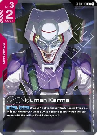 Image of Human Karma (GD03-113) - Steel Requiem