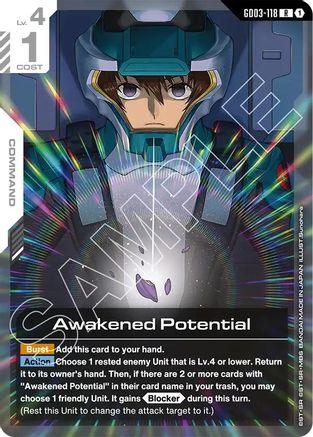 Image of Awakened Potential (GD03-118) - Steel Requiem Holofoil