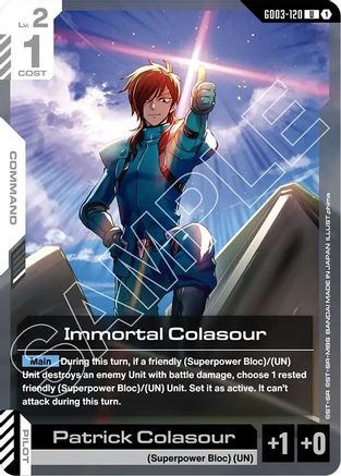 Image of Immortal Colasour (GD03-120) - Steel Requiem