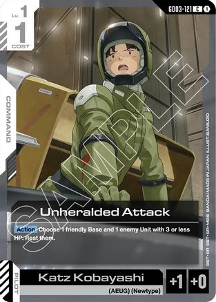 Image of Unheralded Attack (GD03-121) - Steel Requiem