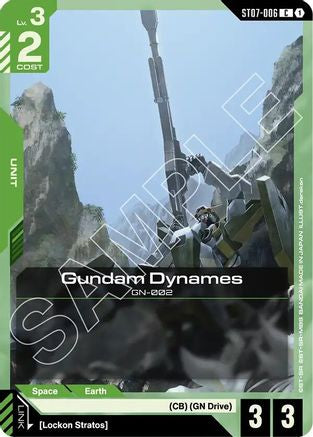 Image of Gundam Dynames (ST07-006) (ST07-004) - Starter Deck 07 Celestial Drive