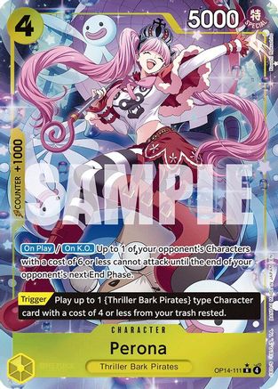 Image of Perona - OP14-111 (Alternate Art) (OP14-111) - The Azure Sea's Seven Foil