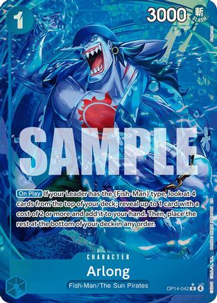 Image of Arlong - (Alternate Art) (OP14-042) - The Azure Sea's Seven Foil