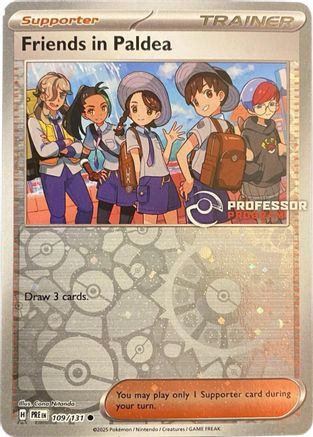 Image of Friends in Paldea 109/131  - Reverse Holofoil Professor Program Promos - Common