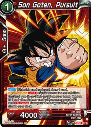 Image of Son Goten, Pursuit (BT29-007) - Fearsome Rivals Foil