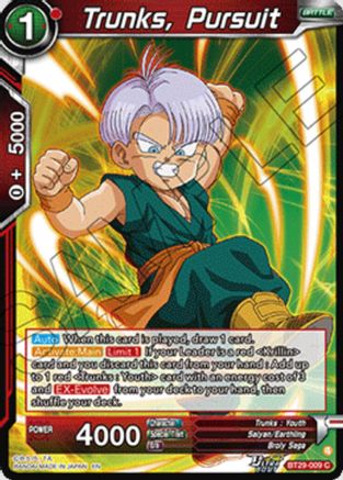 Image of Trunks, Pursuit (BT29-009) - Fearsome Rivals