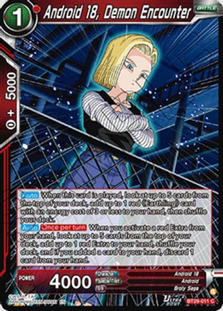 Image of Android 18, Demon Encounter (BT29-011) - Fearsome Rivals Foil