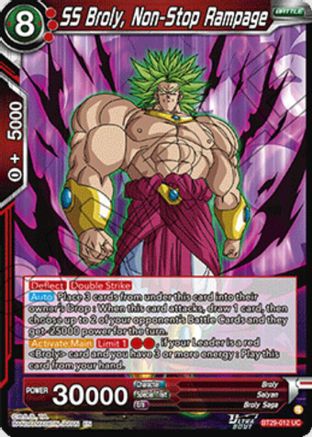 Image of SS Broly, Non-Stop Rampage (BT29-012) - Fearsome Rivals Foil