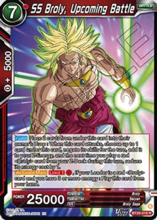 Image of SS Broly, Upcoming Battle (BT29-018) - Fearsome Rivals