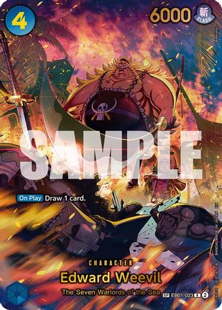 Image of Edward Weevil - EB01-023 (SP) (Alternate Art) (EB01-023) - The Azure Sea's Seven Foil