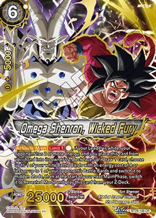 Image of Omega Shenron, Wicked Fury (BT29-148) - Fearsome Rivals Foil